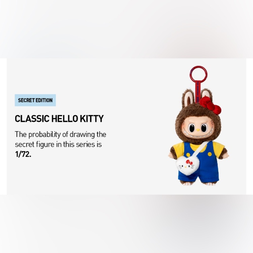 POP MART The Monsters x Hello Kitty and Friends Vinyl Plush Pendant - Blind Box - Picture 11 of 11